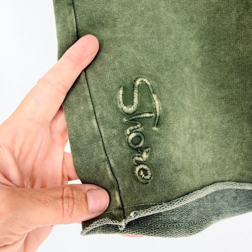 Shore San Diego Shorts Drawstring Lounge Beach In Olive Green Size M Casual